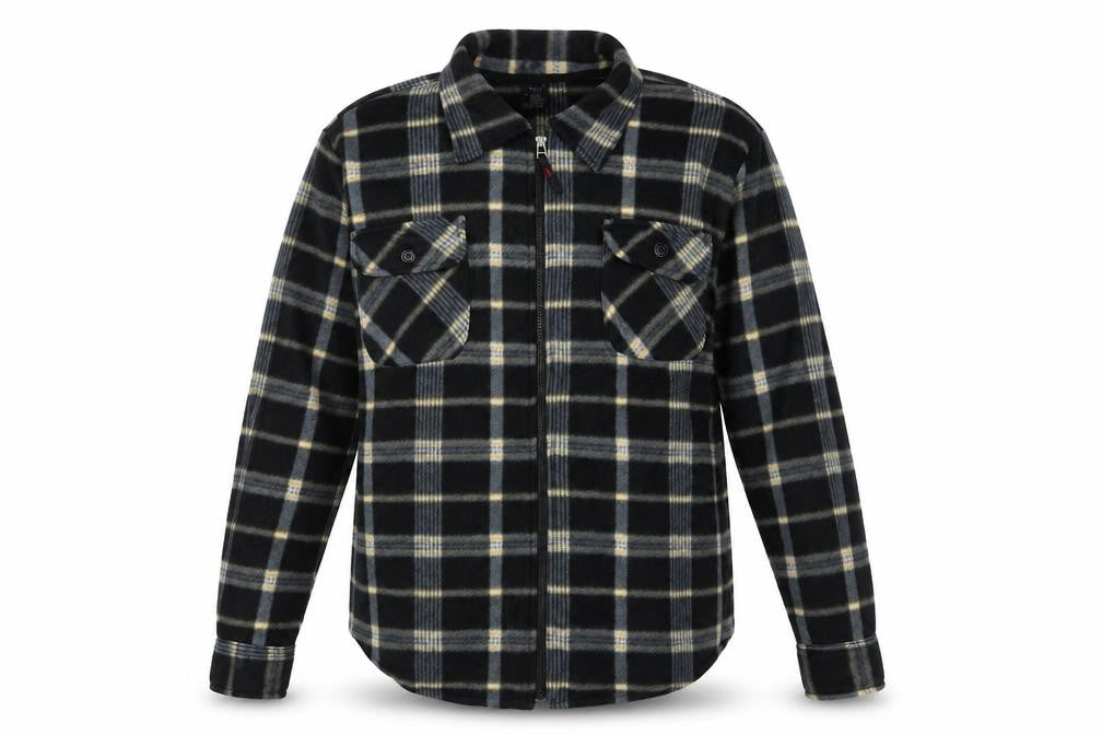 Bipai Mens Grey Plaid Jacket Size XL Zip