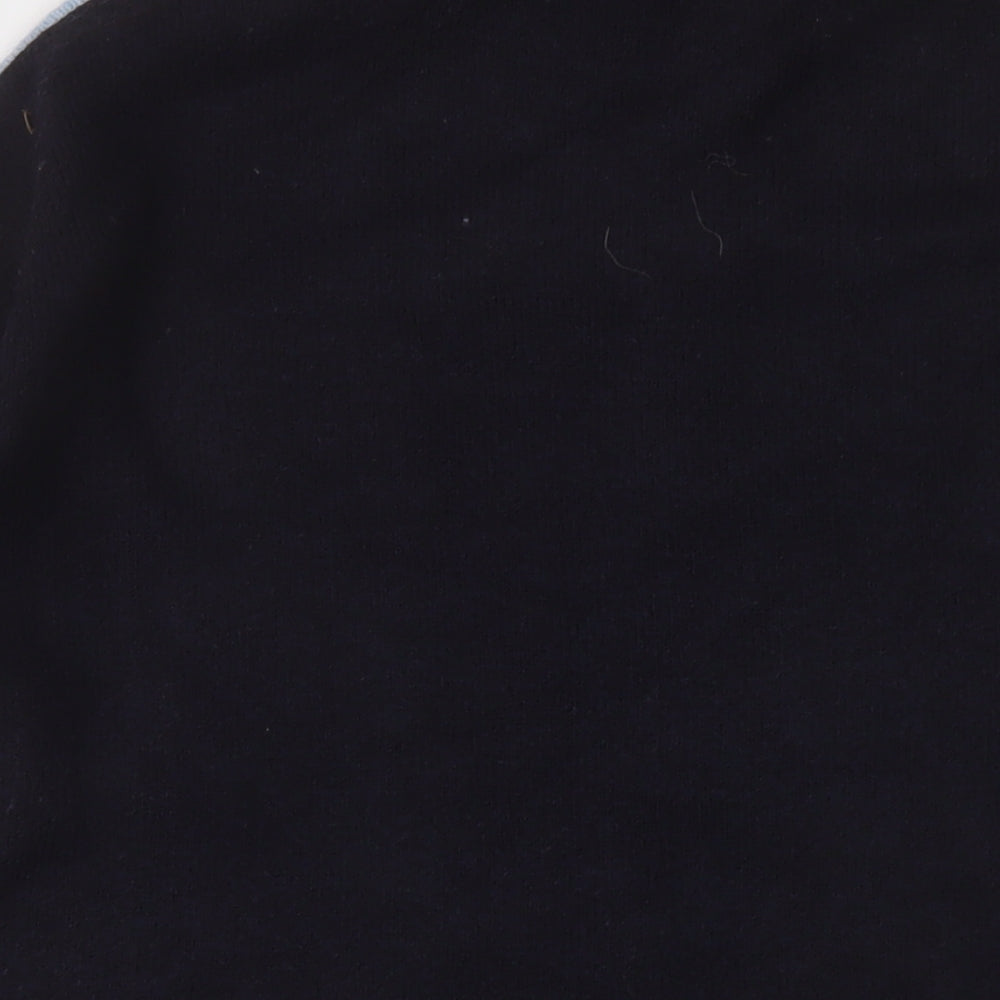 Marks and Spencer Womens Blue Mock Neck Acrylic Tunic Jumper Size M