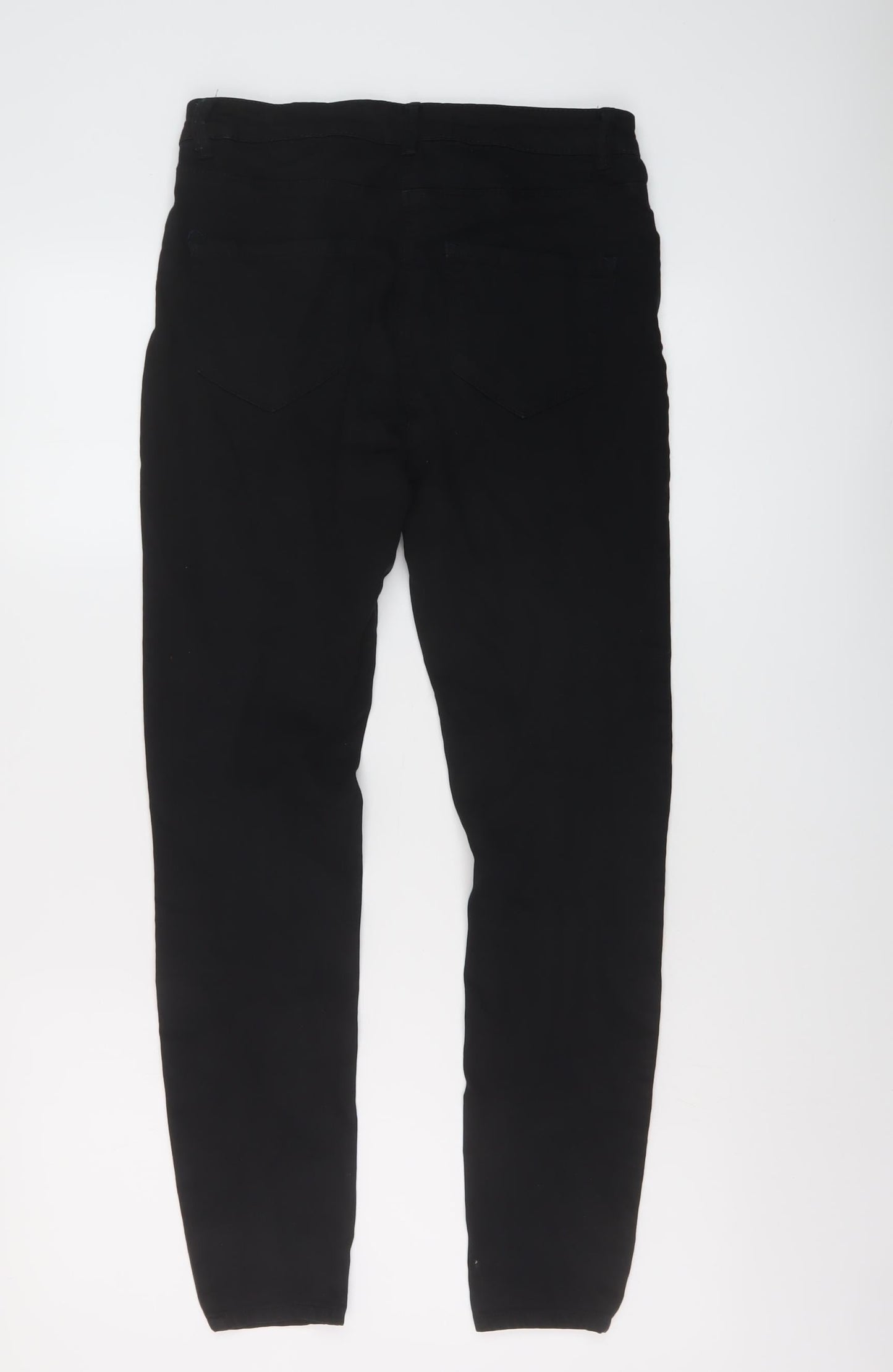 NEXT Womens Black Cotton Jegging Jeans Size 10 L28 in Regular Button