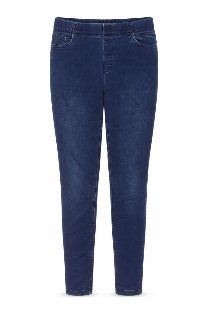 Front view of Soon women’s black cotton jegging jeans, size UK 10, 28-inch leg regular