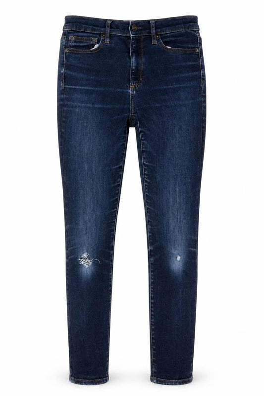 Gap Womens Blue Cotton Skinny Jeans Size 28 in L27 in Regular Button