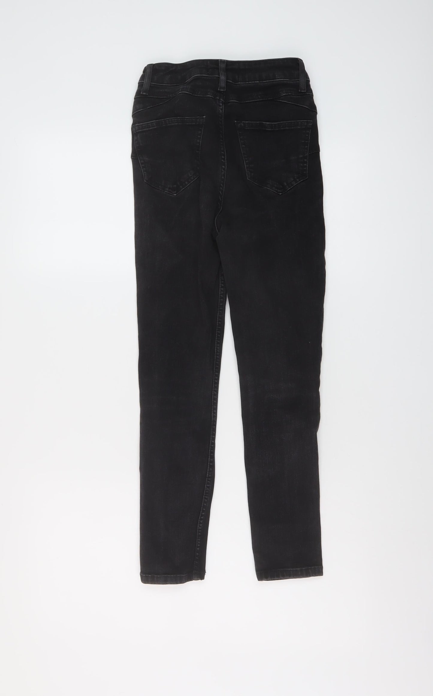 New Look Womens Grey Cotton Skinny Jeans Size 6 L23 in Regular Button