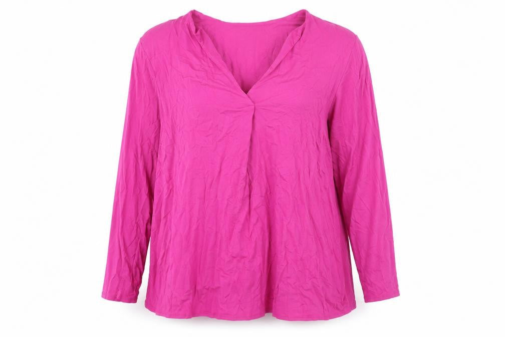 Live Womens Pink Viscose Tunic Blouse Size 20 V-Neck