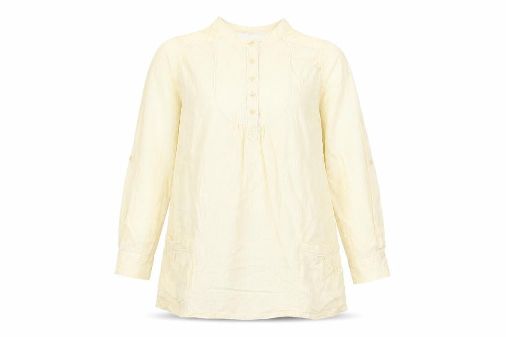 Womens UK Size 14 mamas & papas Yellow Cotton T-Shirt
