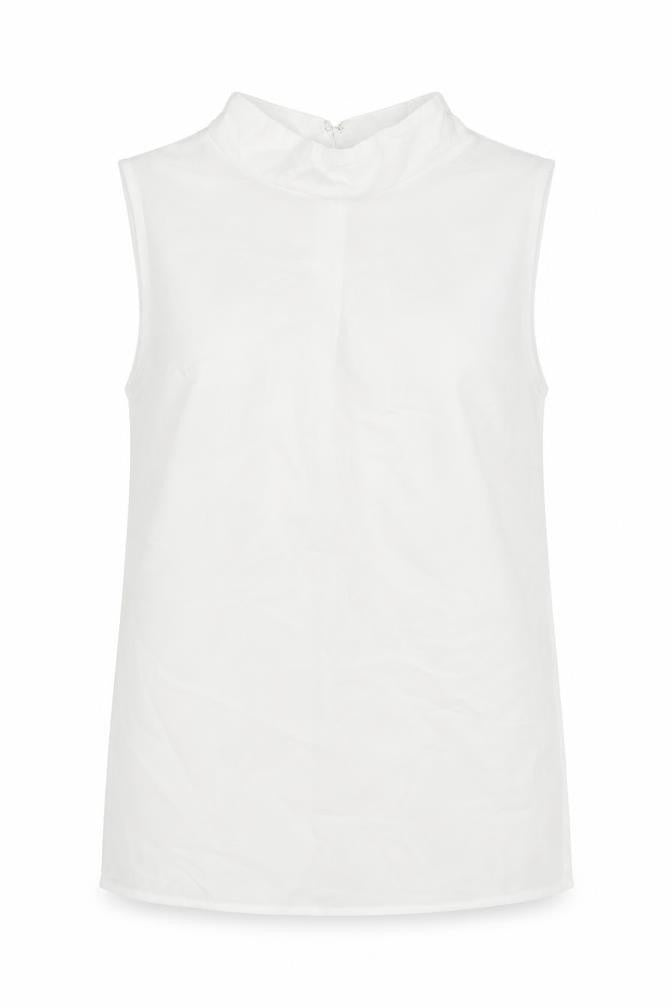 Womens UK Size XS French Connection White Polyester Tank
