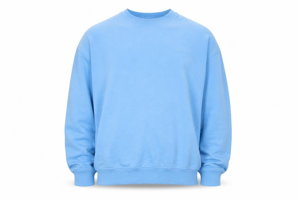 Mens UK M Regular Levi's Blue Pullover Sweatshirt