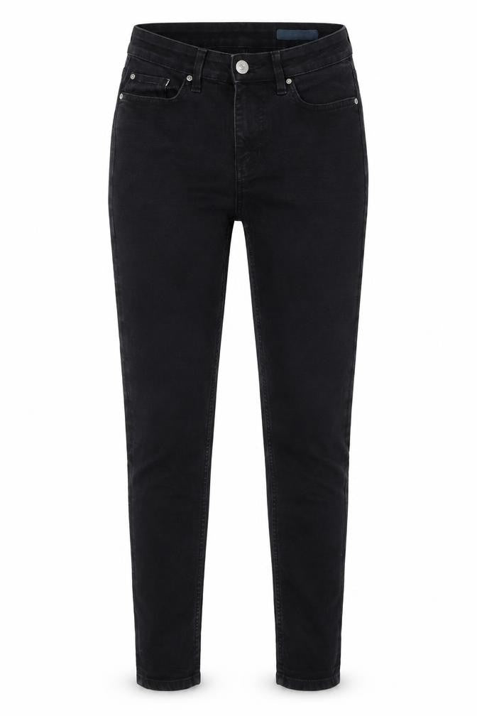 Marks and Spencer Womens Black Cotton Skinny Jeans Size 10 L28 in Regular Button
