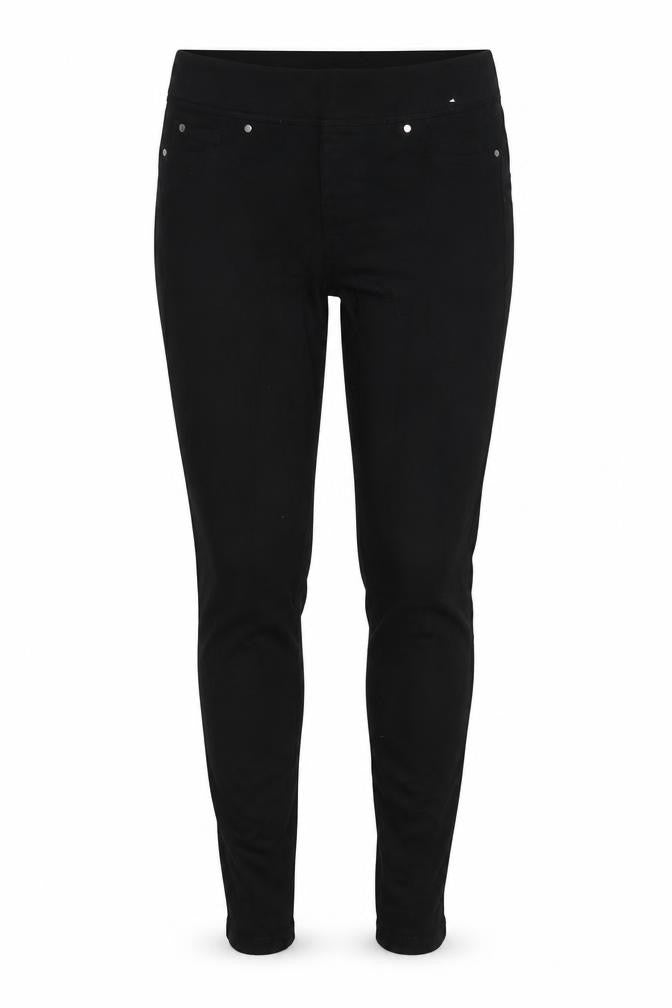 Denim & Co. Womens Black Cotton Blend Jegging Jeans Size 8 L27 in Regular