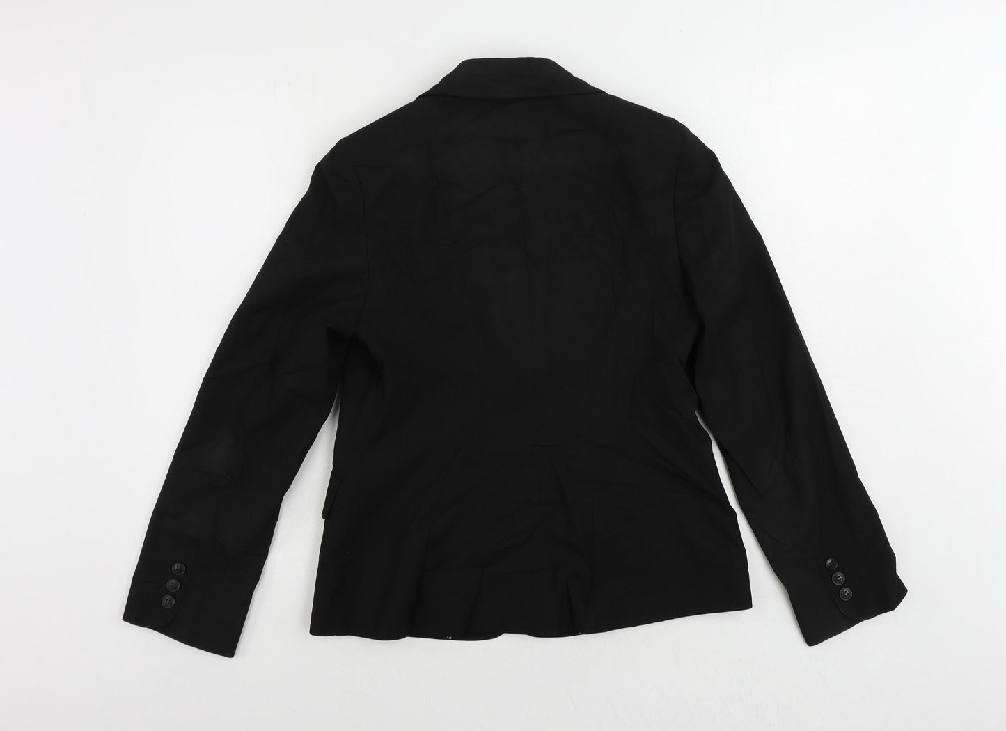 Clubclass Tailoring Womens Black Jacket Blazer Size 12 Button