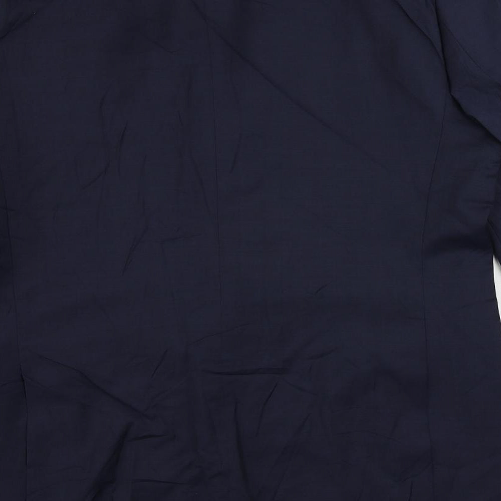 Marks and Spencer Mens Blue Wool Jacket Suit Jacket Size 42 Regular
