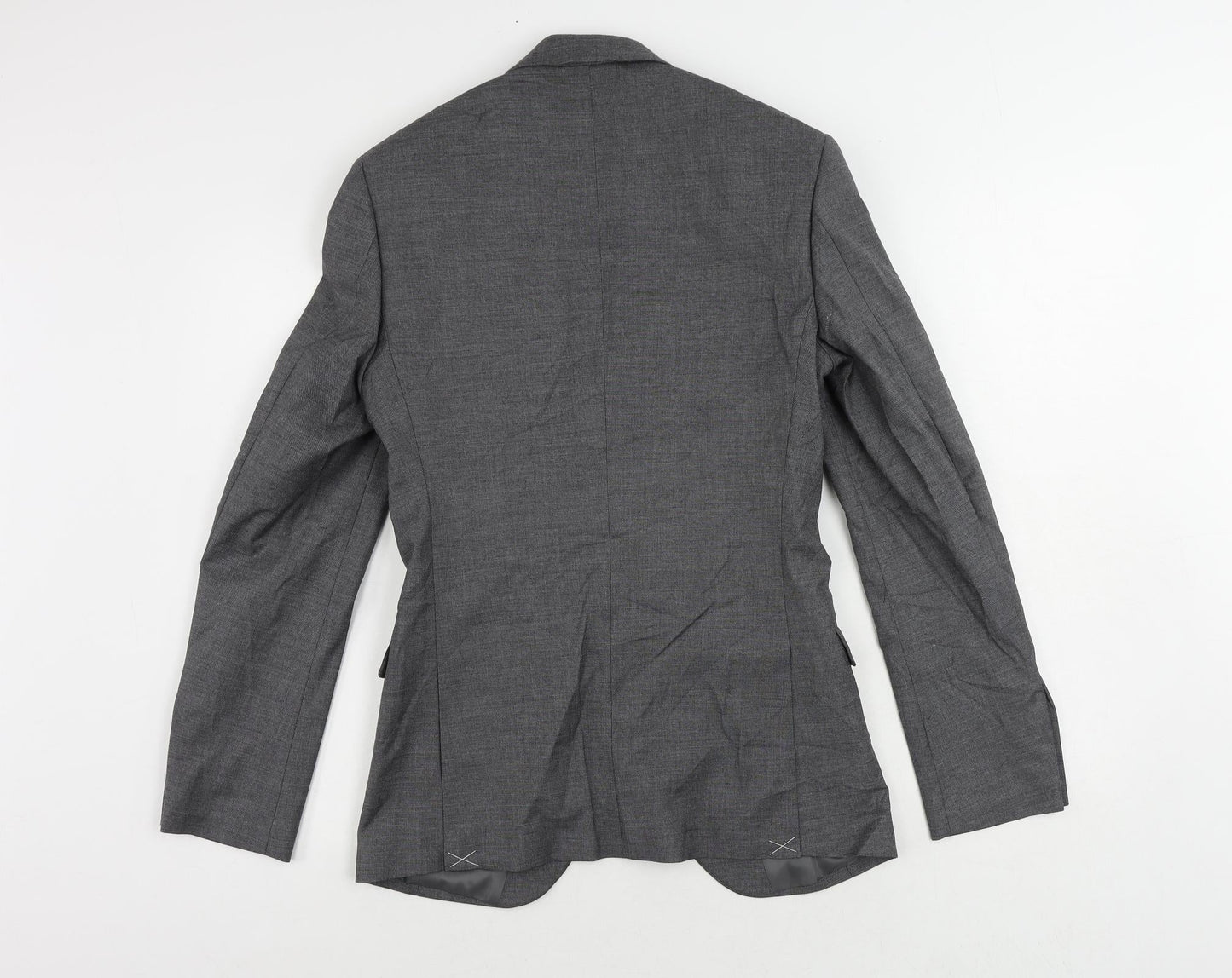 Marks and Spencer Mens Grey Polyester Jacket Suit Jacket Size 34 Regular