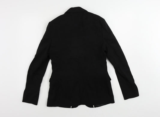 NEXT Womens Black Jacket Blazer Size 10 Button