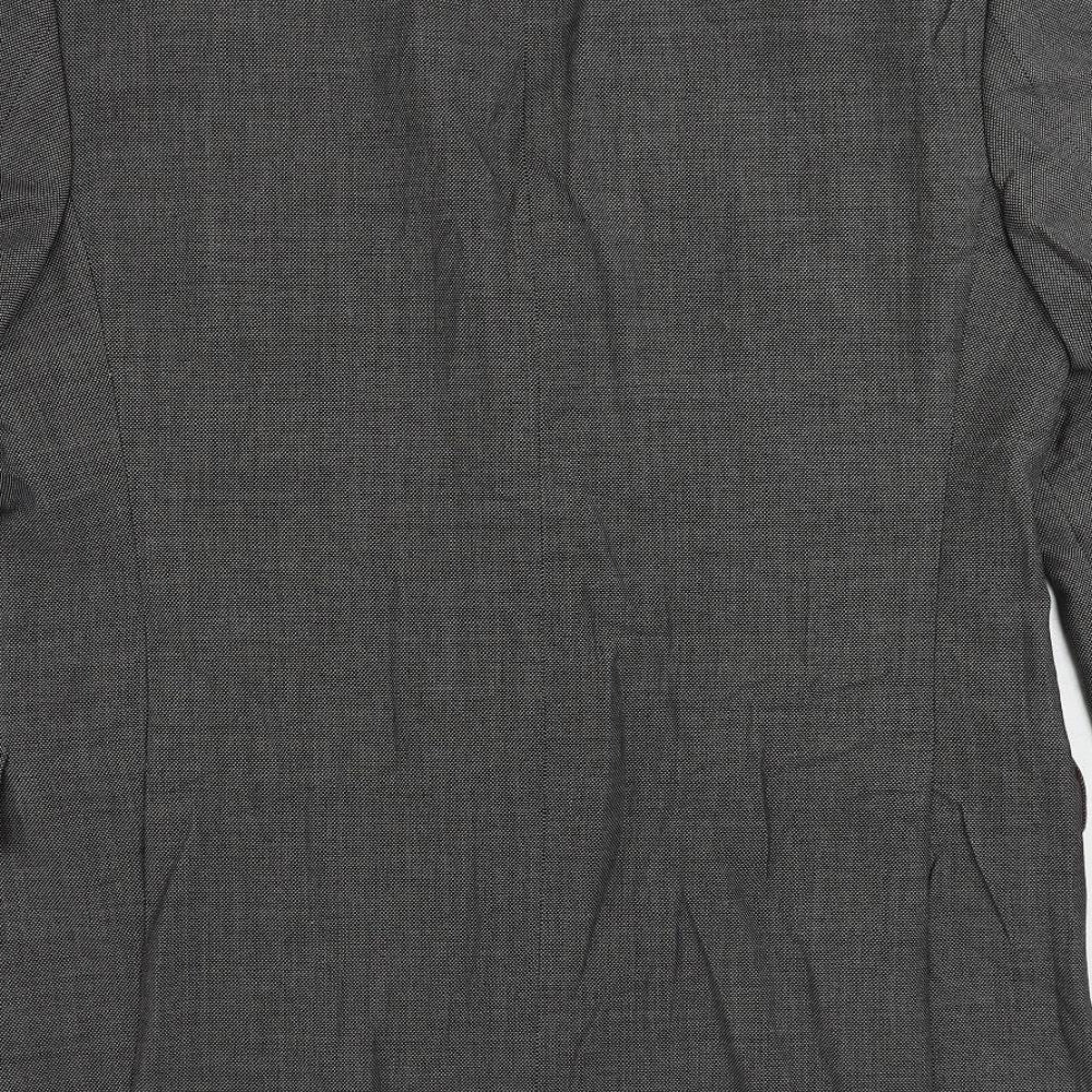 Marks and Spencer Mens Grey Polyester Jacket Suit Jacket Size 46 Regular
