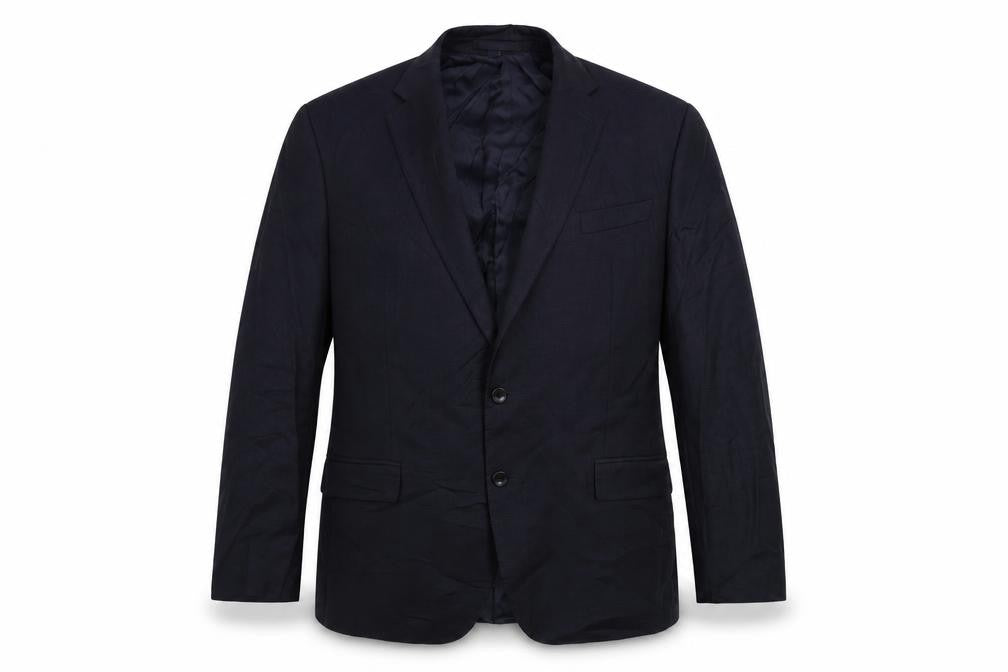 Marks and Spencer Mens Blue Wool Jacket Suit Jacket Size 46 Regular