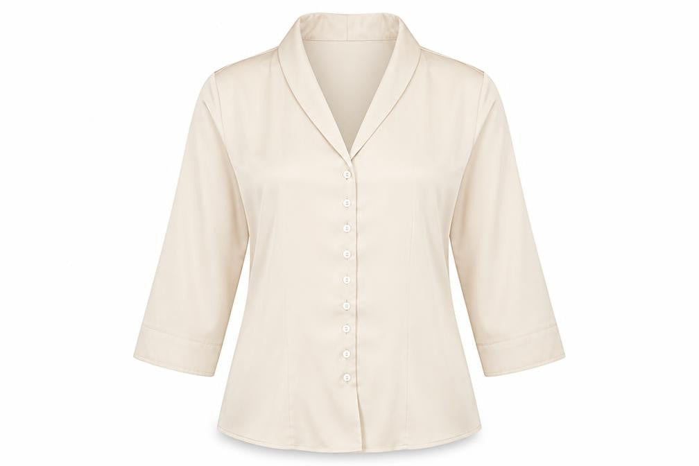 Womens UK Size 14 Alex & Co Ivory Polyester Button-Up