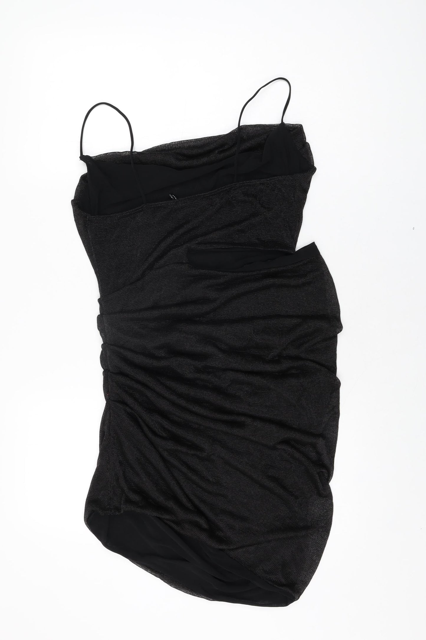 ASOS Womens Black Viscose Bodycon Size 12 Cowl Neck Pullover