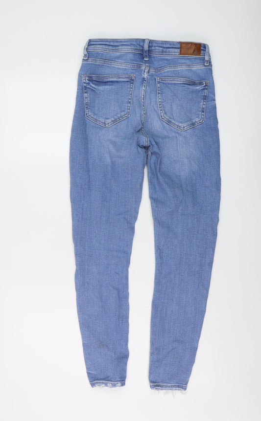 River Island Womens Black Cotton Skinny Jeans Size 10 L27 in Regular Button