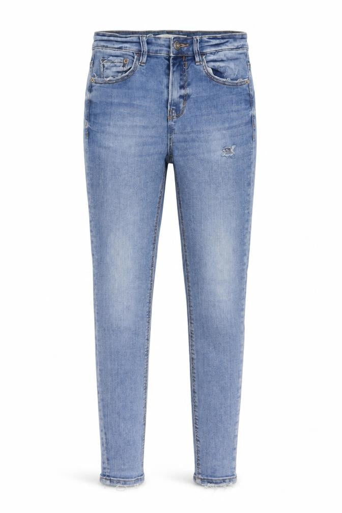 Stradivarius Womens Blue Cotton Skinny Jeans Size 6 L27 in Regular Button