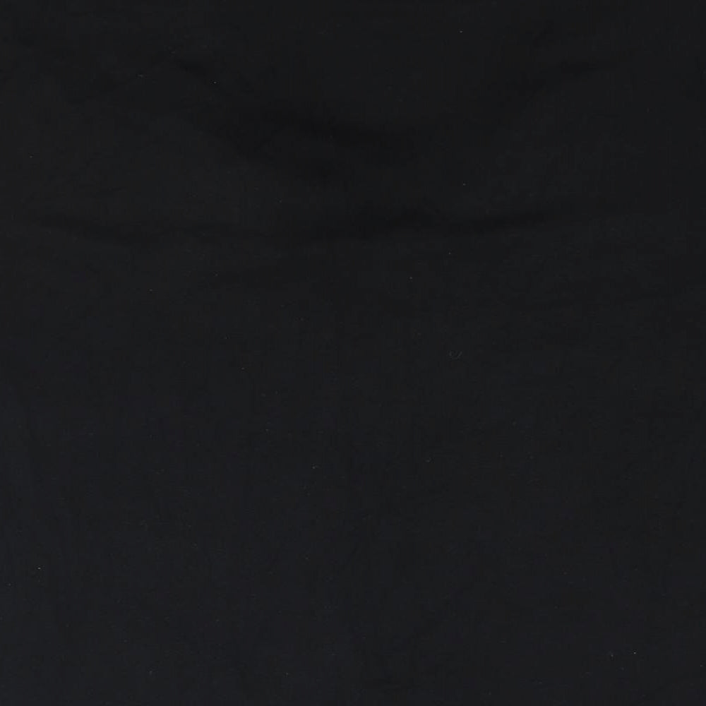 Marks and Spencer Womens Black Viscose Basic Blouse Size 16 V-Neck