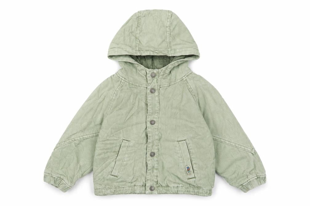 Zara Boys Green Basic Jacket Jacket Size 3-4 Years Snap