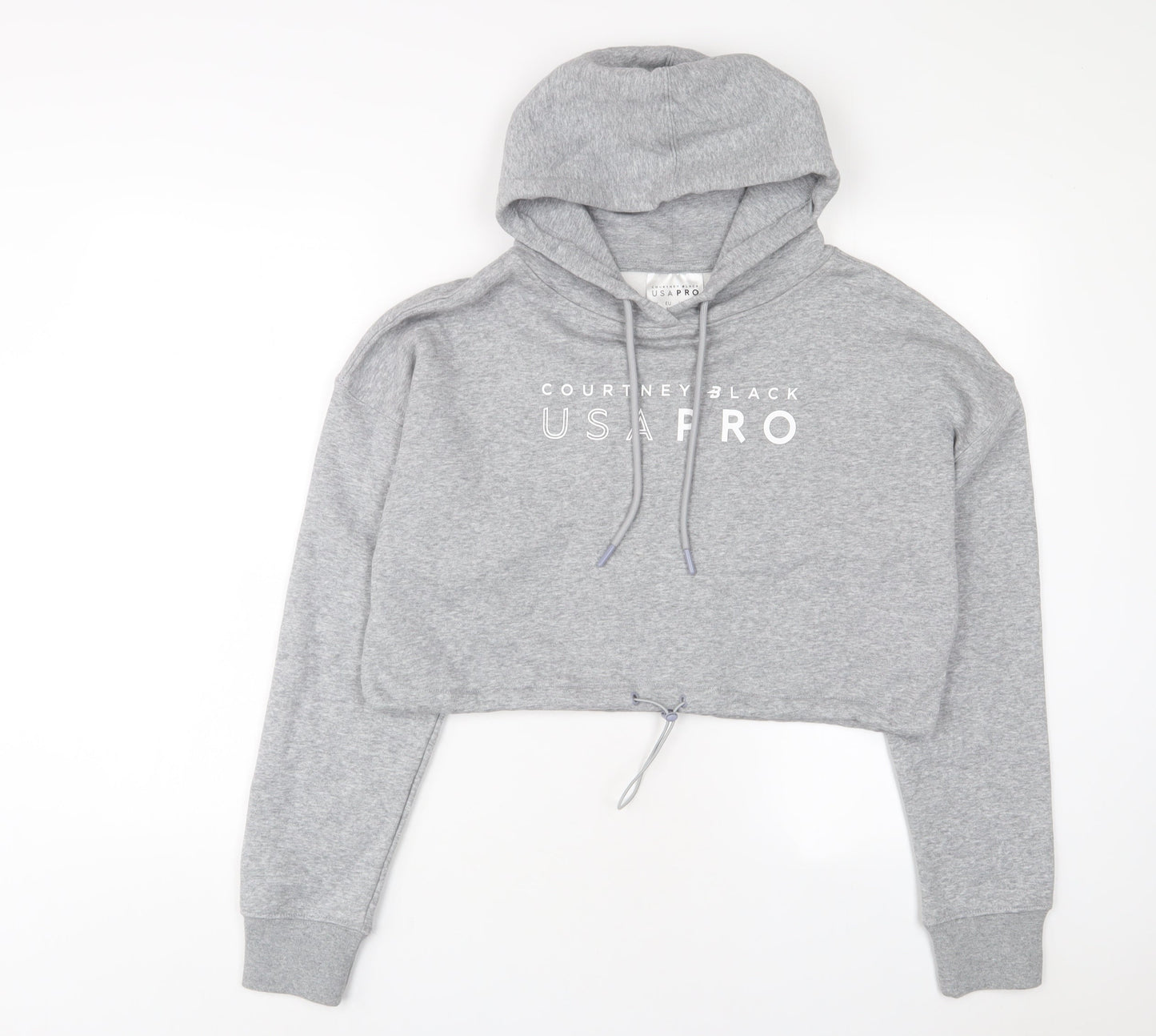 USA Pro Womens Grey Cotton Pullover Hoodie Size 10 Pullover