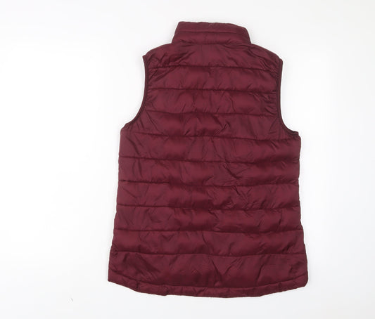 32 Degrees Womens Red Gilet Jacket Size S Zip - Zip Pockets