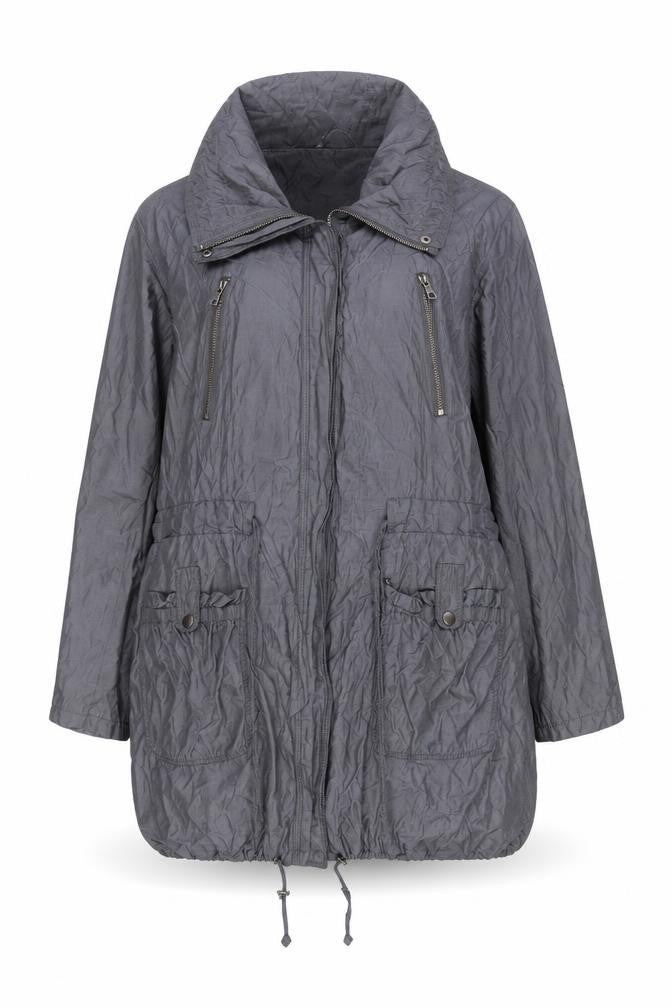 Marks & Spencer Womens Grey Jacket Size 16 Zip - Zip Pockets