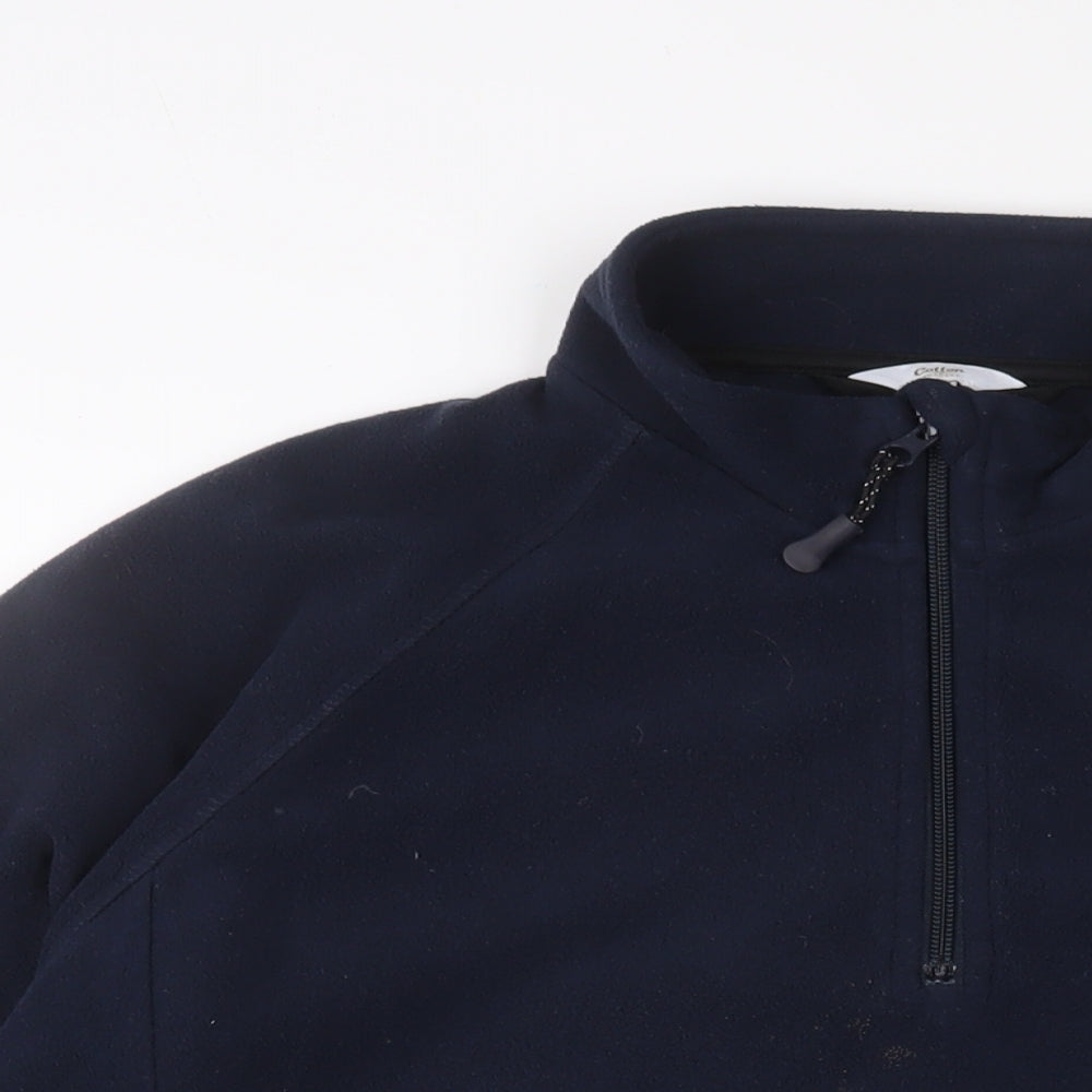 Cotton Traders Mens Blue Polyester Pullover Sweatshirt Size L