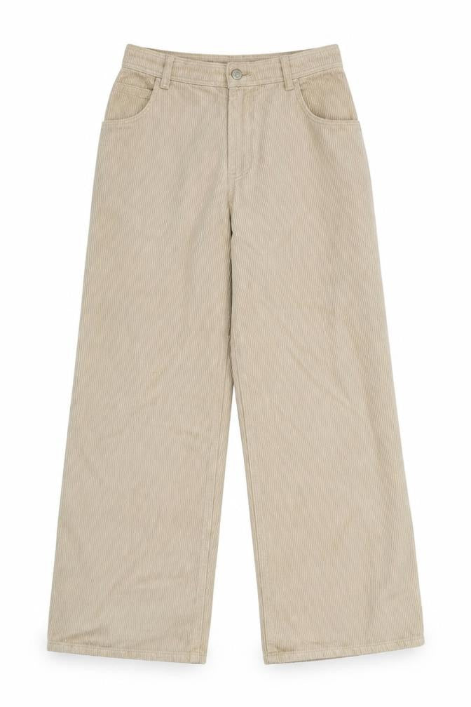 Berksha Womens Beige Cotton Trousers Size 8 L31 in Regular Zip