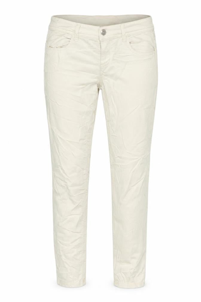 United Colors of Benetton Womens Beige Cotton Trousers Size 32 in L29 in Regular Zip
