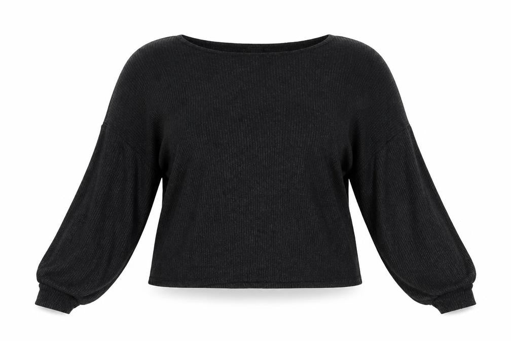 New Look Womens Grey Viscose Basic Blouse Size M Round Neck - Oversized