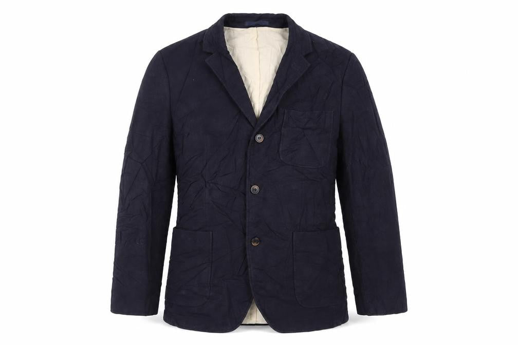 RJR.John Rocha Mens Blue Polyester Jacket Blazer Size 38 Regular