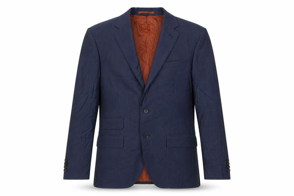 Marks and Spencer Mens Blue Wool Jacket Suit Jacket Size 38 Regular