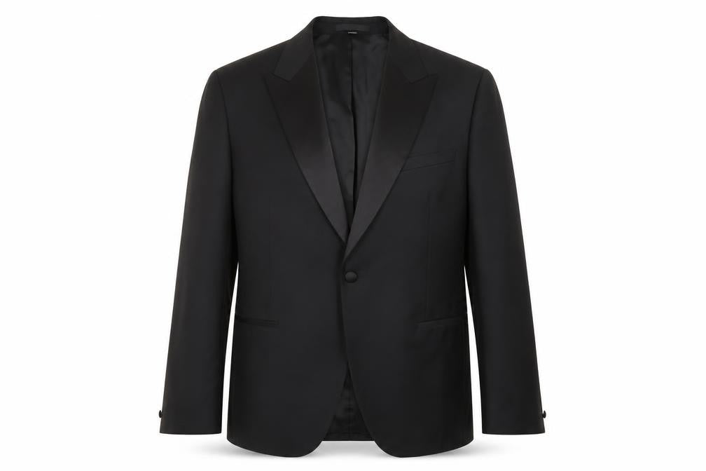 Marks and Spencer Mens Black Polyester Jacket Suit Jacket Size 44 Regular