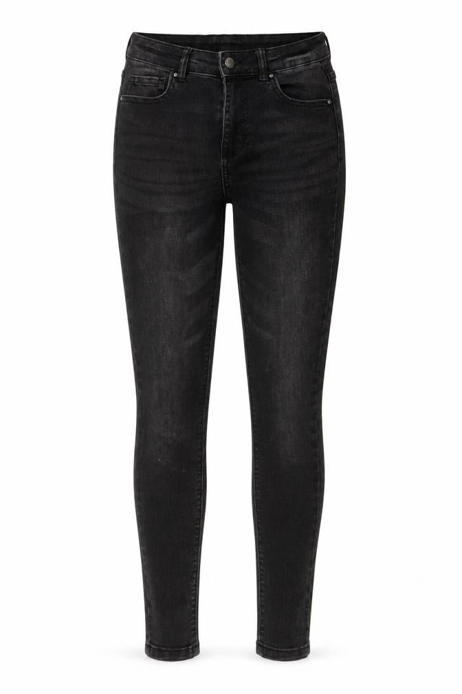 Denim & Co. Womens Black Cotton Skinny Jeans Size 10 L27 in Regular Button
