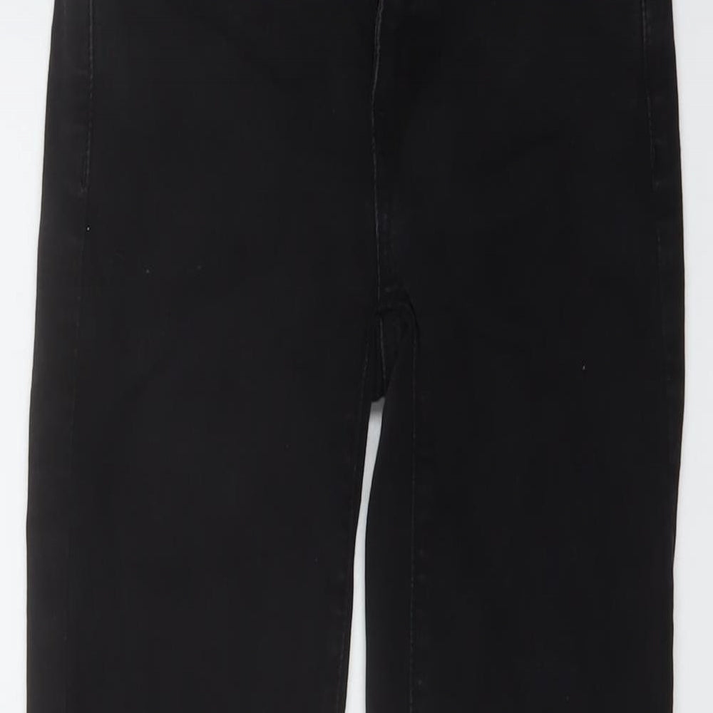 American Eagle Outfitters Womens Black Cotton Skinny Jeans Size 6 L29 in Regular Button
