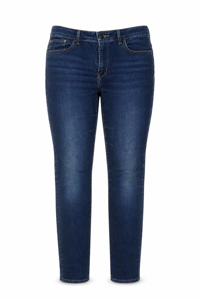 Levi's Womens Blue Cotton Skinny Jeans Size 31 in L30 in Regular Button