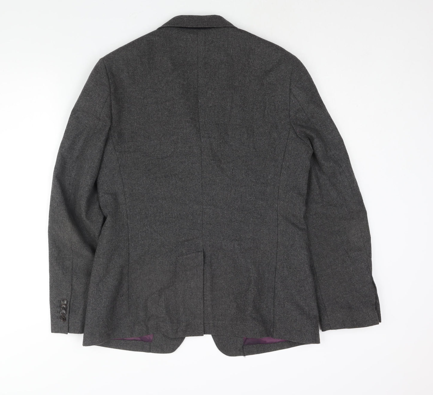 Duchamp Mens Grey Wool Jacket Suit Jacket Size 40 Regular