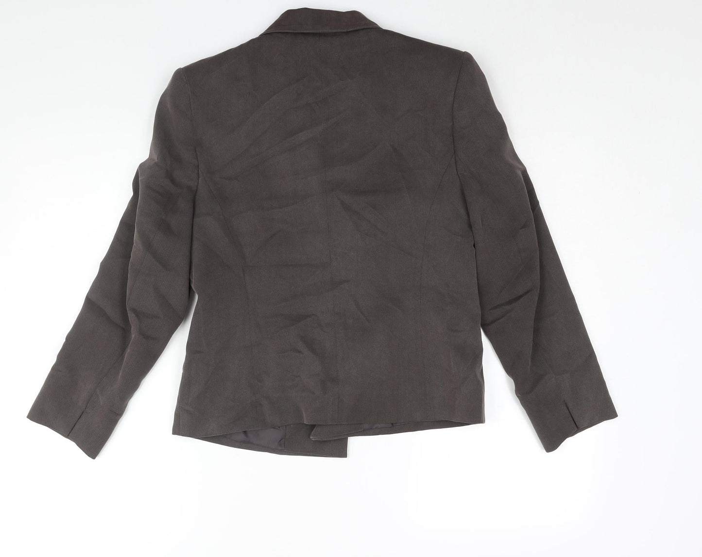 Minuet Womens Brown Jacket Blazer Size 12 Button