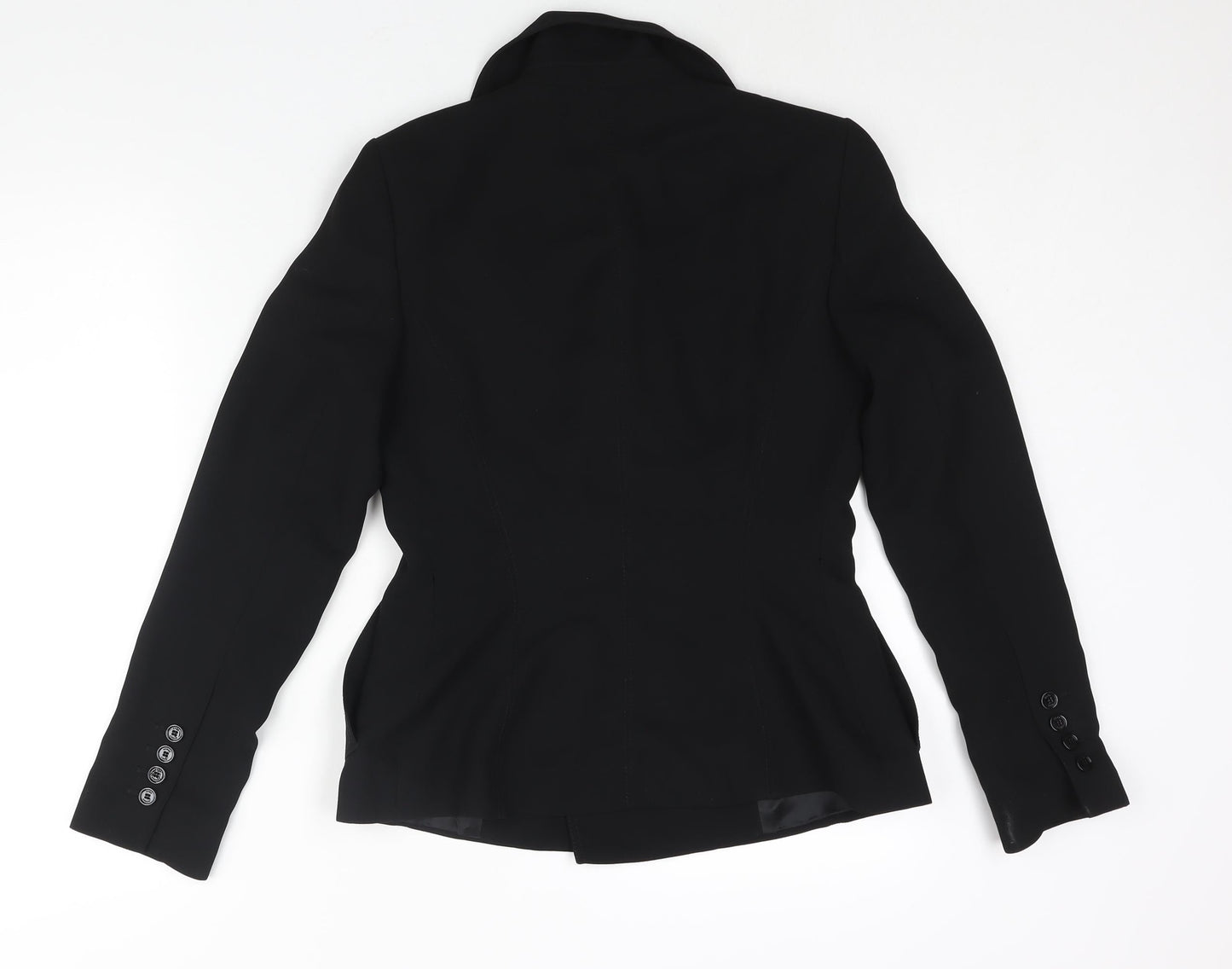Zara Womens Black Jacket Blazer Size S Button