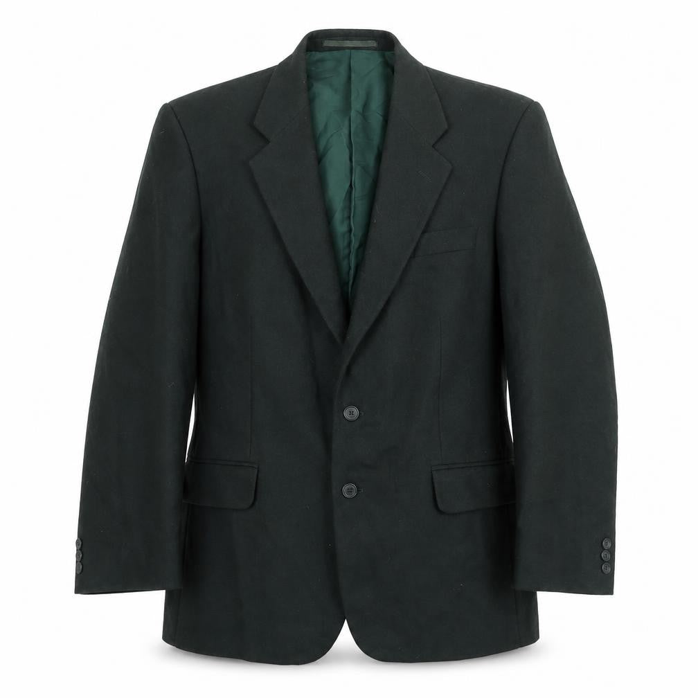 Burton Mens Green Wool Jacket Suit Jacket Size 40 Regular