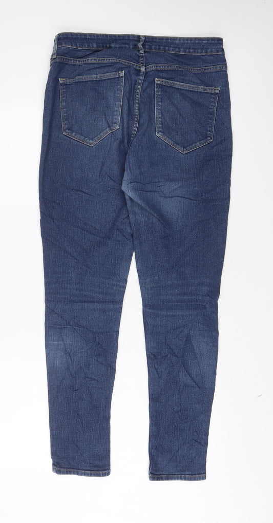 H&M Womens Blue Cotton Skinny Jeans Size 31 in L29 in Regular Zip