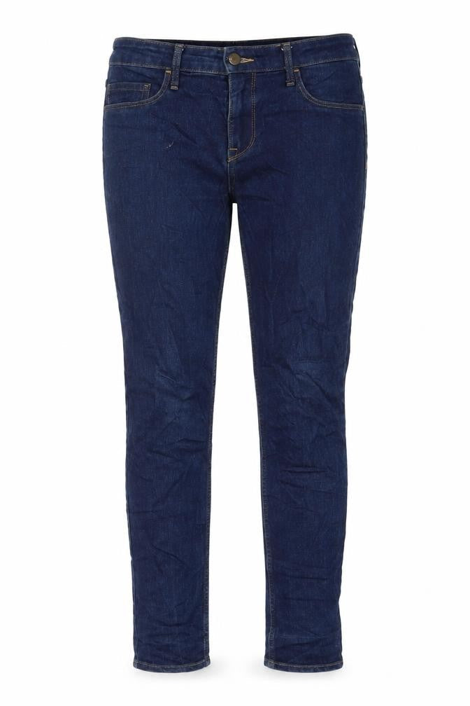 H&M Womens Blue Cotton Skinny Jeans Size 28 L29 in Regular Zip
