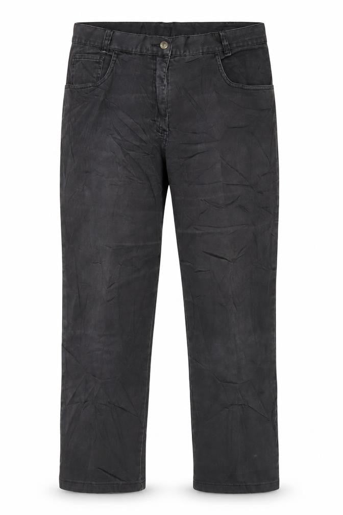 Cappuccini Mens Grey Cotton Straight Jeans Size 32 in L29 in Regular Zip