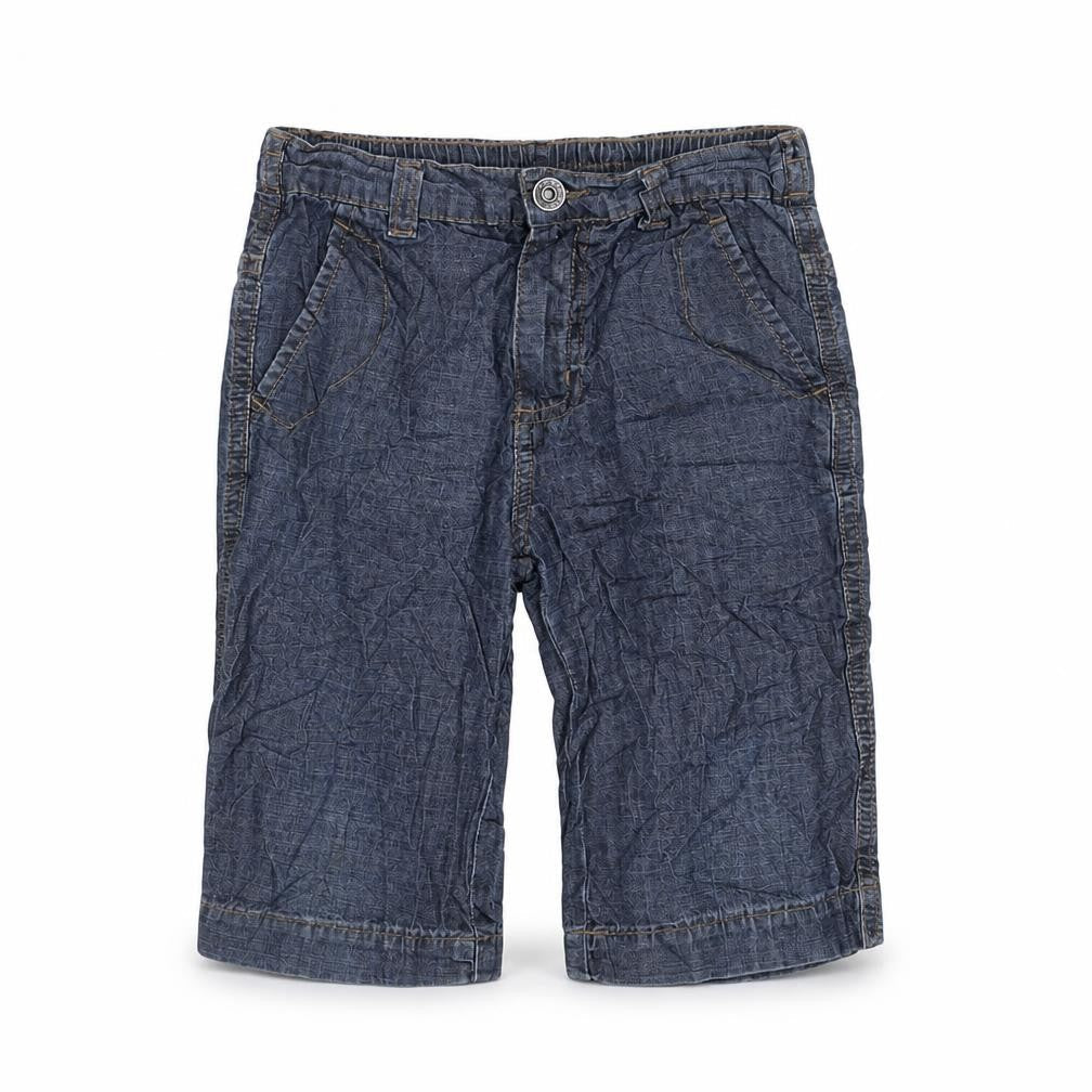 NEXT Boys Blue Cotton Bermuda Shorts Size 5 Years L8 in Regular Zip - Adjustable waist