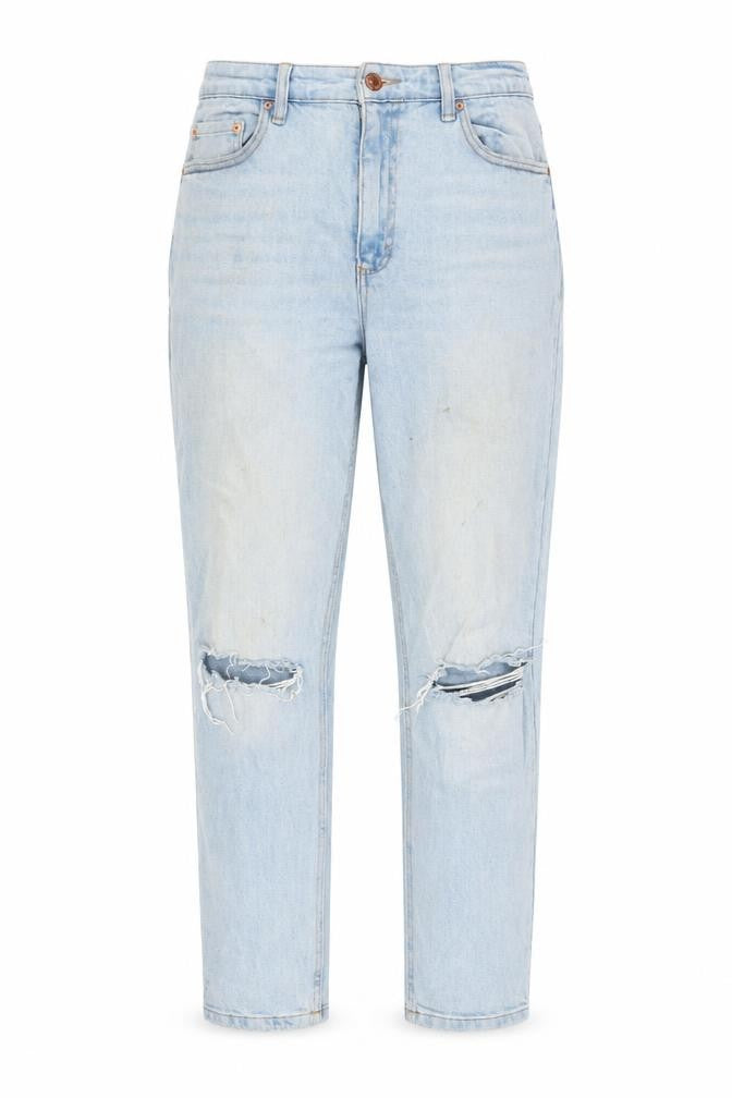 Pull&Bear Womens Blue Cotton Straight Jeans Size 12 L28 in Regular Zip
