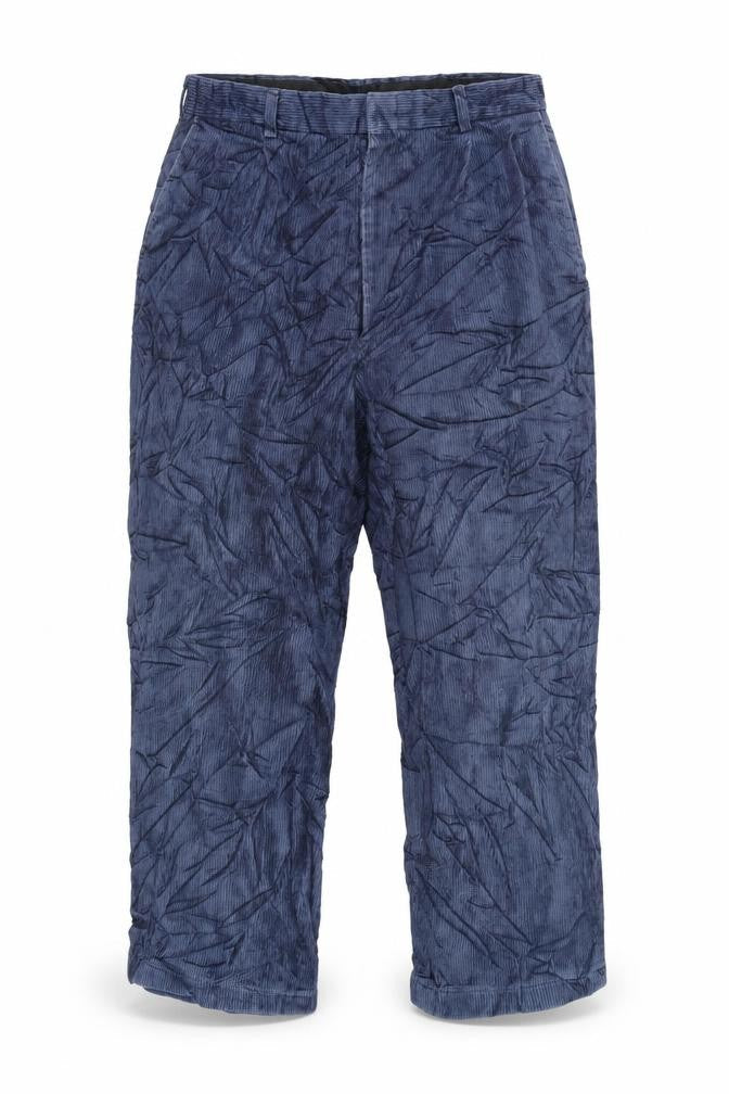 Glomode Womens Blue Cotton Trousers Size 34 in L24 in Regular Zip