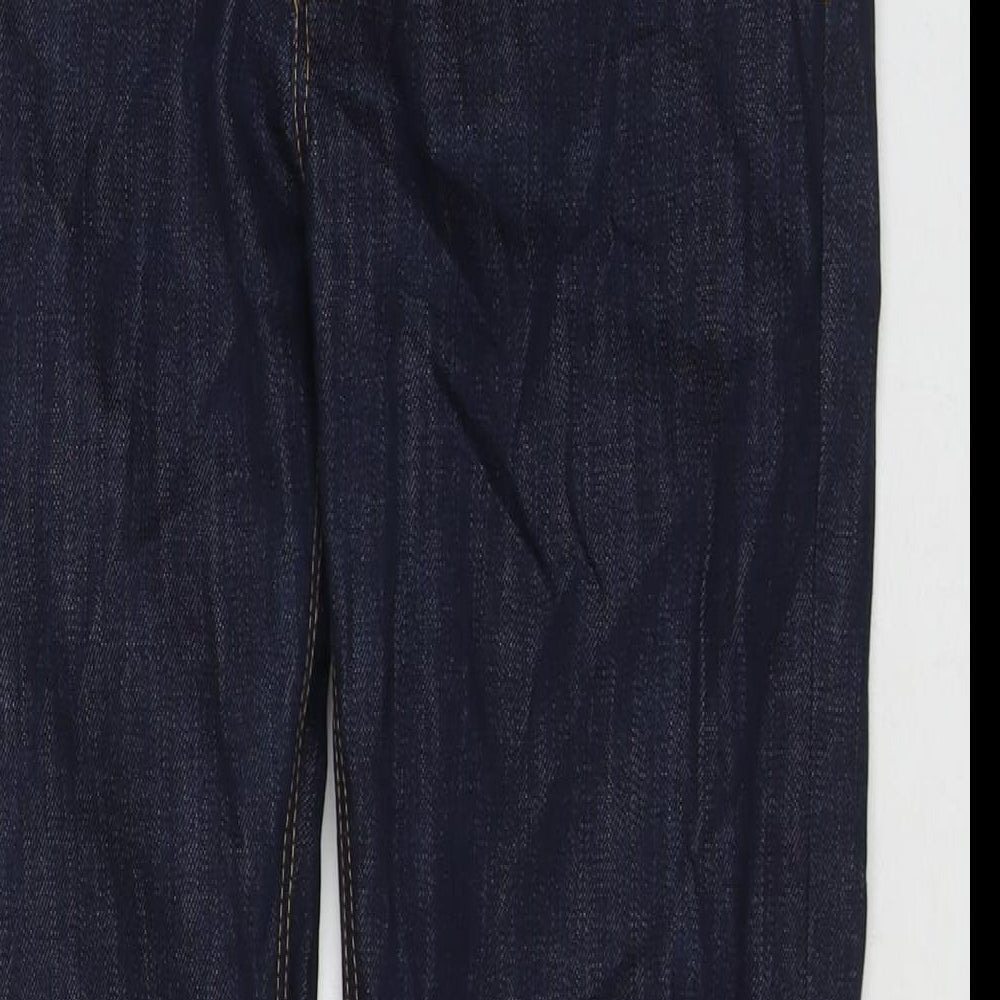 Hacienda Womens Blue Polyester Blend Straight Jeans Size 28 in L28 in Regular Zip