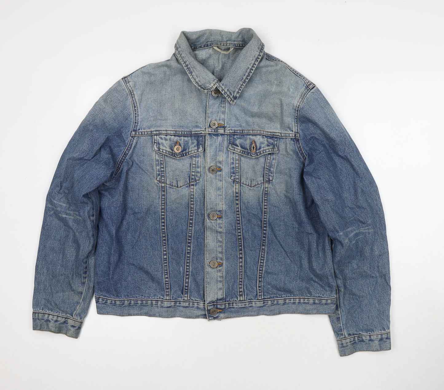 Marks and Spencer Womens Blue Jacket Size 18 Button