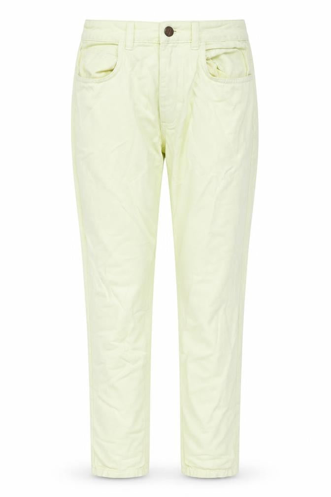 Reclaimed Vintage Womens Yellow Cotton Straight Jeans Size 28 L24 in Regular Zip